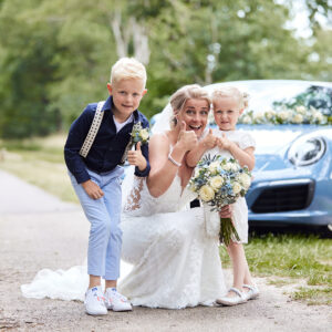 Bruidspaar-Kids-Porsche